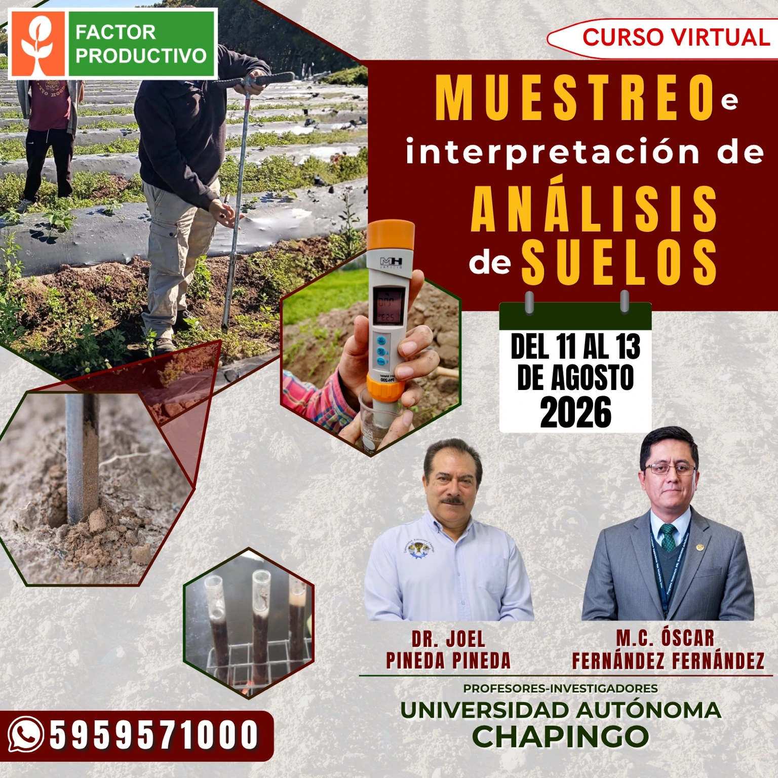 Programa del curso Muestreo e Interpretación de Análisis de Suelos